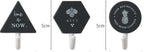 Creative Simple Hook Geometry Hook Key Umbrella Clothes Hook Strong Bathroom Wall Hook Wall Hanger Wall Keychains Holder Hanger Organizer for Home Office Dorm Rooms Decoration