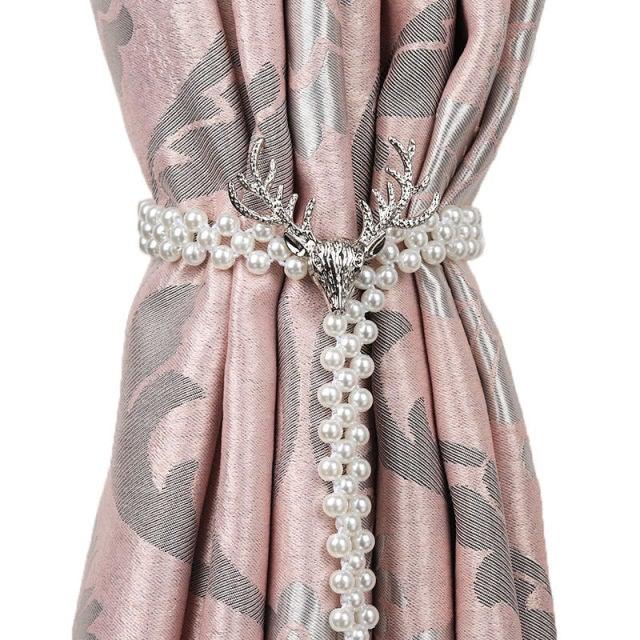 Curtain Tieback High Quality Elastic Holder Hook Buckle Clip Pretty And Fashion Polyester Decorative Home Accessories Modern Simple Style Curtain Tie Backs