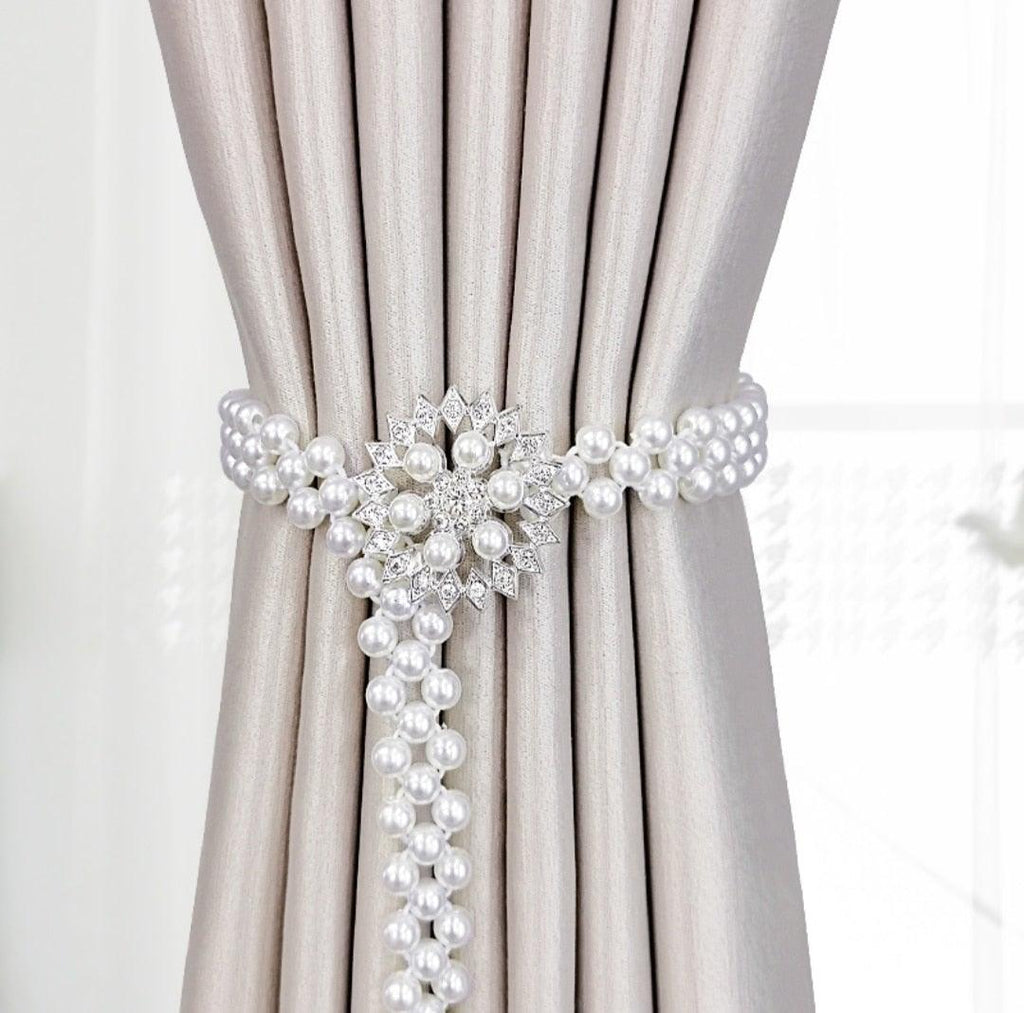 Curtain Tieback High Quality Elastic Holder Hook Buckle Clip Pretty And Fashion Polyester Decorative Home Accessories Modern Simple Style Curtain Tie Backs
