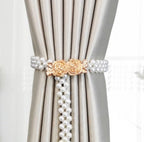 Curtain Tieback High Quality Elastic Holder Hook Buckle Clip Pretty And Fashion Polyester Decorative Home Accessories Modern Simple Style Curtain Tie Backs