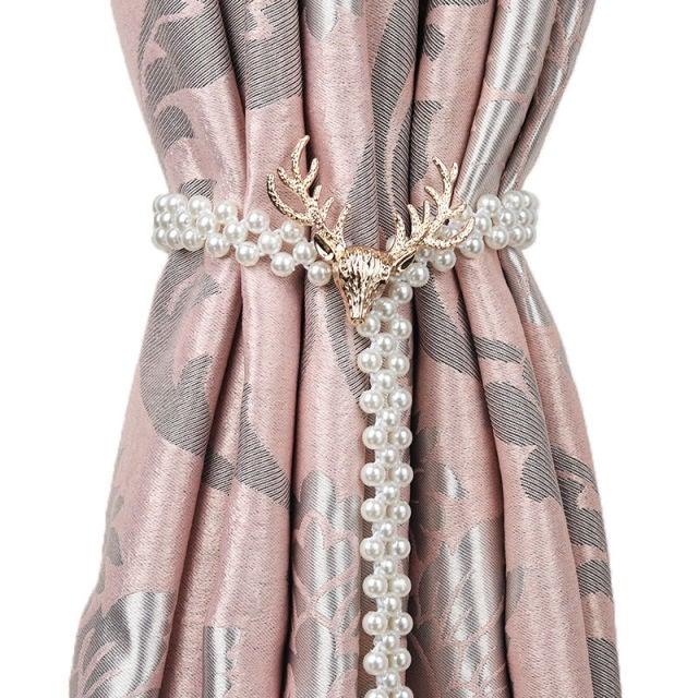 Curtain Tieback High Quality Elastic Holder Hook Buckle Clip Pretty And Fashion Polyester Decorative Home Accessories Modern Simple Style Curtain Tie Backs