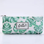 Elegant Small Fresh Print Stationery Portable Stylish Simple Pencil Case Cool Case For Students Office School Pouch