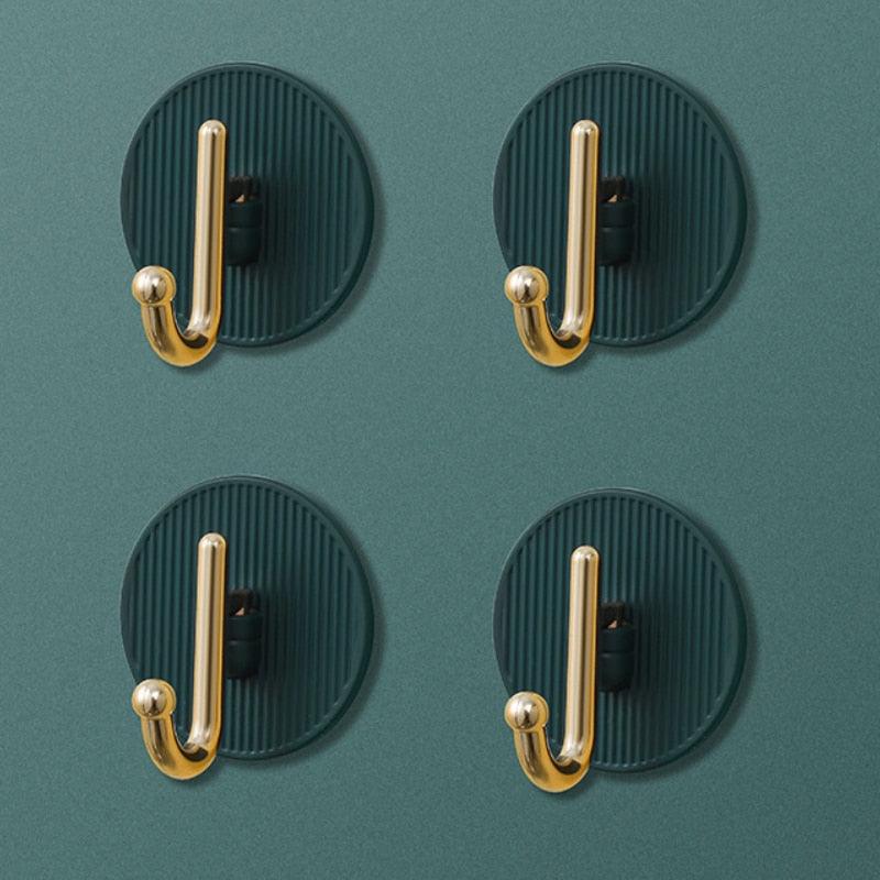 Luxury Wall Hooks Without Punching Self-Adhesive Suitable for Kitchen and Bathroom key Holder Seamless Hooks Behind The Door Wall Mounted Coat Rack Plastic Hook Home Decorative Small Hooks for Hanging Hat Coats Towel Jacket