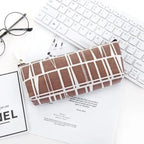 Modern Student Pencil Case Minimalist Simple Pen Bags Durable Zipper Pencil Cases For Office