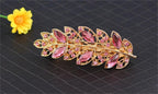 Women Fashion Rhinestone Horsetail Hairpin Spring Clip Ladies Luxury Jewelry Crystal Side Clip Gorgeous Ponytail Holder Hair Accessories For Women